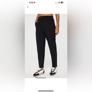 Fabletics Downtown Tapered Black Ankle Pants